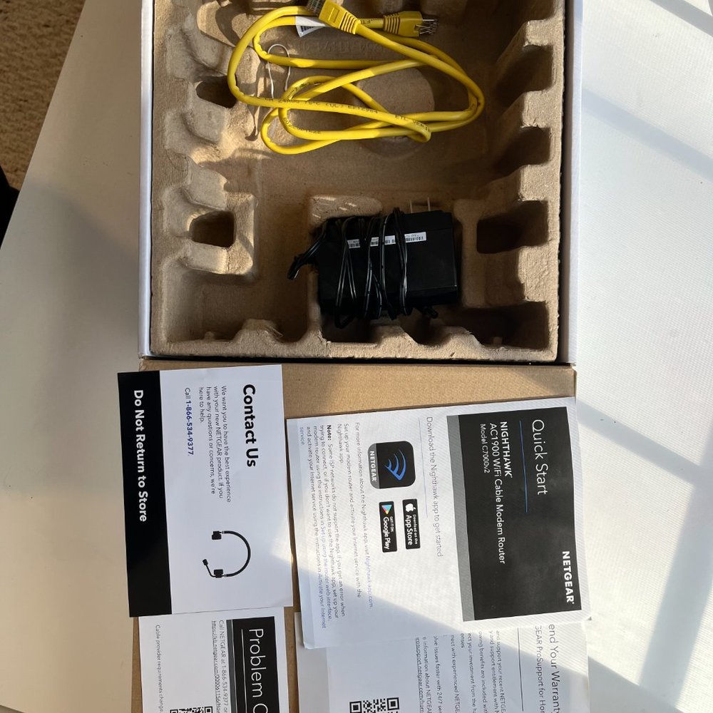 NETGEAR Nighthawk AC1900 C7000 Wi Fi Cable Modem Router - Picture 6 of 7